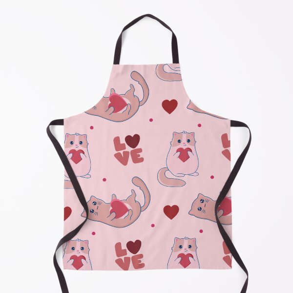 Item preview, Cute Valentine Cats Pattern designed and sold by HappyLifeCreate.