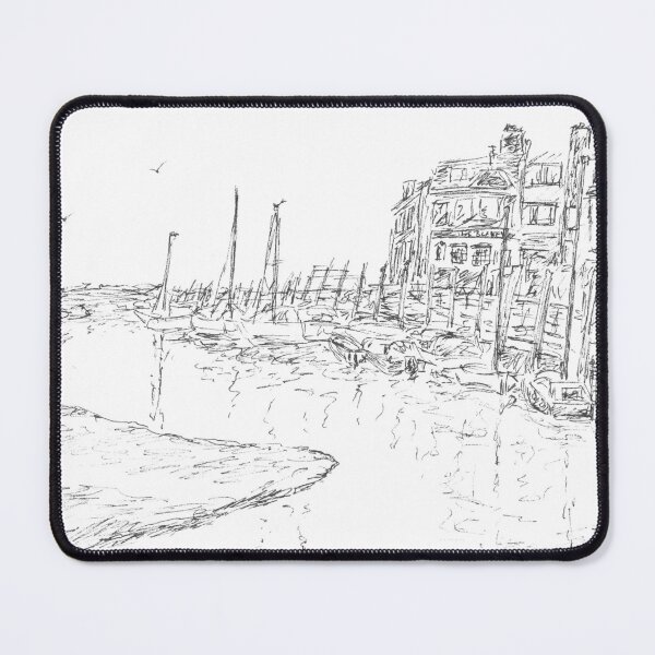 Item preview, Blakeney Quay pen sketch designed and sold by clgcreativearts.