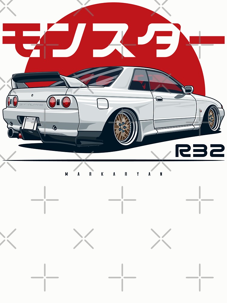 Thumbnail 7 of 7, Pullover Sweatshirt, Monster. Skyline R32 GTR designed and sold by OlegMarkaryan.