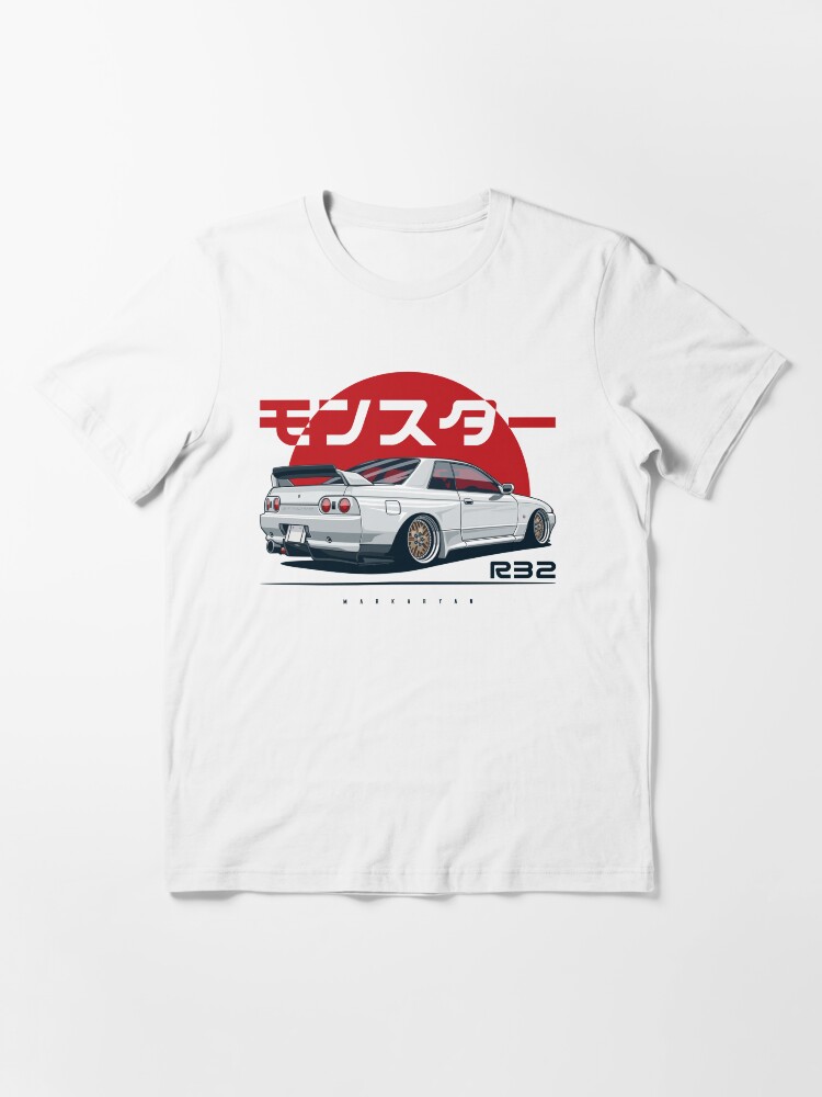 Thumbnail 3 of 7, Essential T-Shirt, Monster. Skyline R32 GTR designed and sold by OlegMarkaryan.