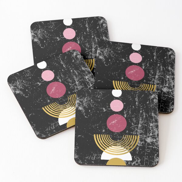 Item preview, Sun Moon Rising (Black & Pink) | Abstract Art designed and sold by MindedInc.
