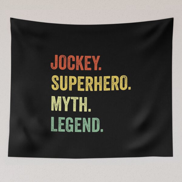 Item preview, Husband jockey Myth Legend, jockey Dad Tee for Husband, jockey Dad Father's Day Gift, jockey Dad Gift for Him designed and sold by Dogs Geeky⭐⭐⭐⭐⭐.
