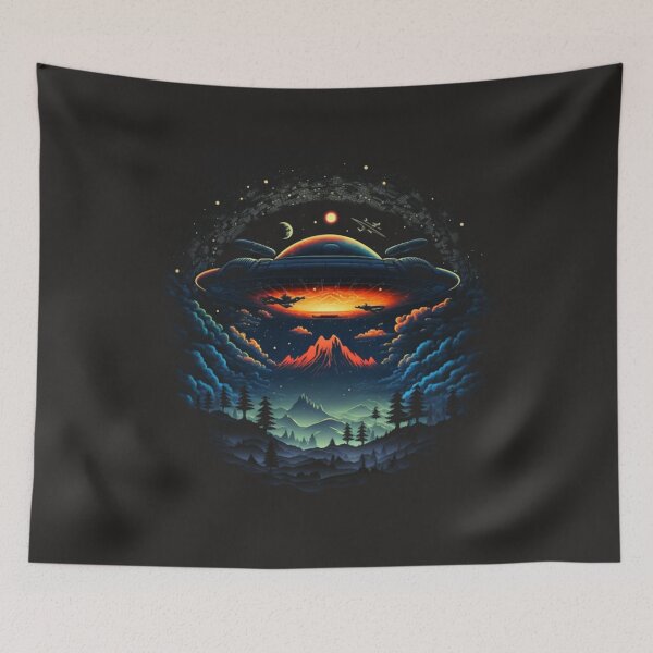 Item preview, Neon UFO Sighting designed and sold by RandomReviews.