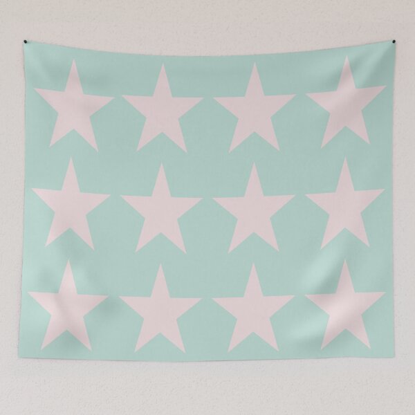 Item preview, Large PALE PINK and MINT GREEN STARS  designed and sold by RachelMacht.