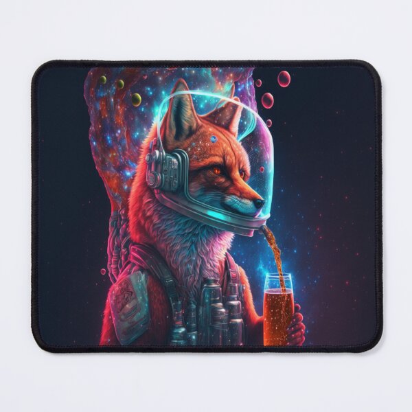 Item preview, Red fox In the space drinking a beer designed and sold by BaynoSama.