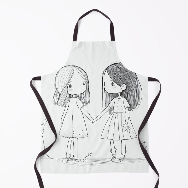 Item preview, girl and girl holding hands vday designed and sold by artfullyprompt.