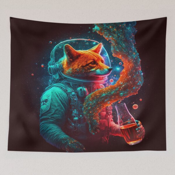 Item preview, Red fox in the space designed and sold by BaynoSama.