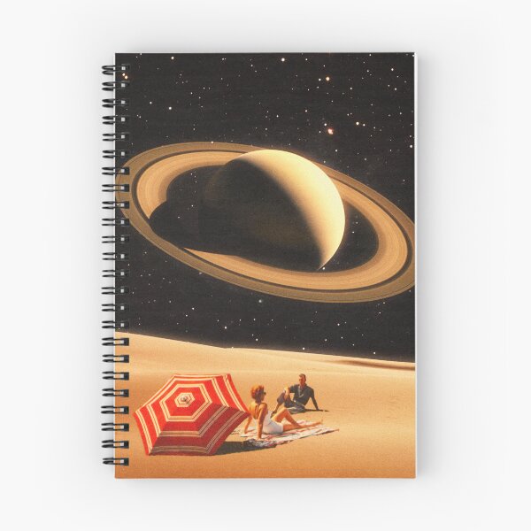 Item preview, Space Date - Retro-Futuristic Sci-Fi Romantic Desert Themed Collage Artwork Design designed and sold by Taudalpoi.