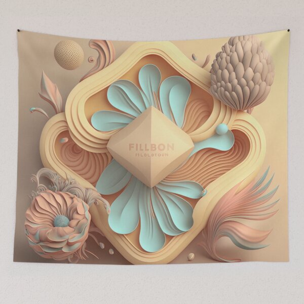 Item preview, Fleuron Floral Playful Colourful Composition Designs for Home Decor, Wedding, Events Fashion  and Accessories  designed and sold by RAGANADesign.