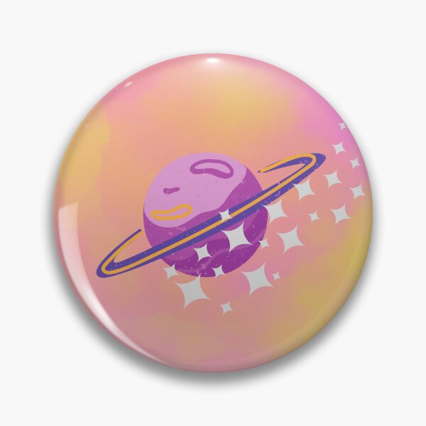 Artikelvorschau, Pastellsaturn-Design (Rosa und Gelb) entworfen und verkauft von Everything Pastel.