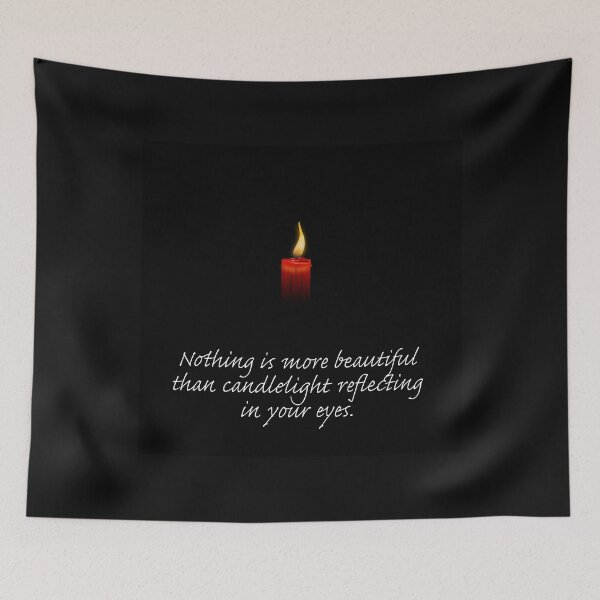 Item preview, Candle in darkness: Nothing is more beautiful than candlelight reflecting in your eyes. designed and sold by SomeGuyLou.