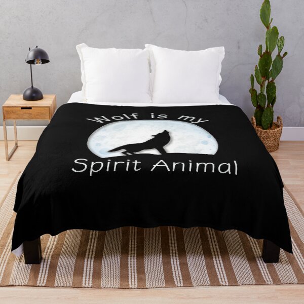 Item preview, Cute Wolf is my Spirit Animal Wild Design, Funny lone wolf spirit animal gift designed and sold by PrintOfi.