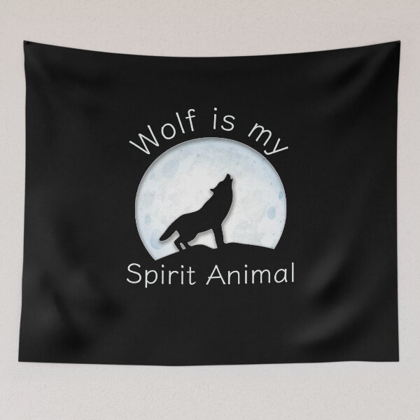 Item preview, Cute Wolf is my Spirit Animal Wild Design, Funny lone wolf spirit animal gift designed and sold by PrintOfi.