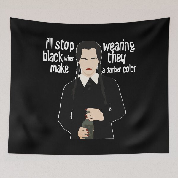 Item preview, Wednesday Wearing black designed and sold by GEAR--X.