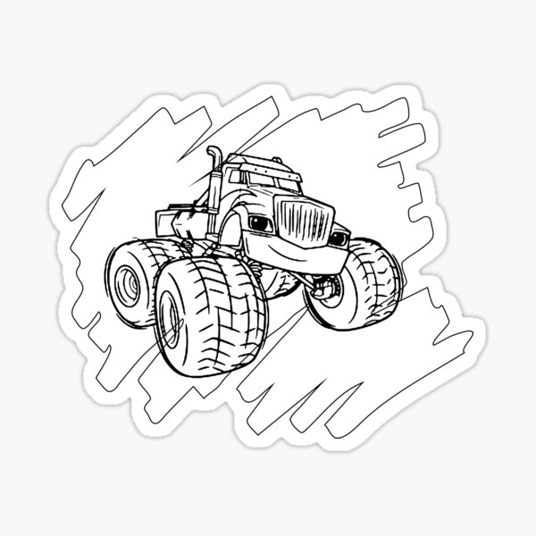 Monster, Zeg, Darington, Drawing, Crusher, Machine, Monster Truck