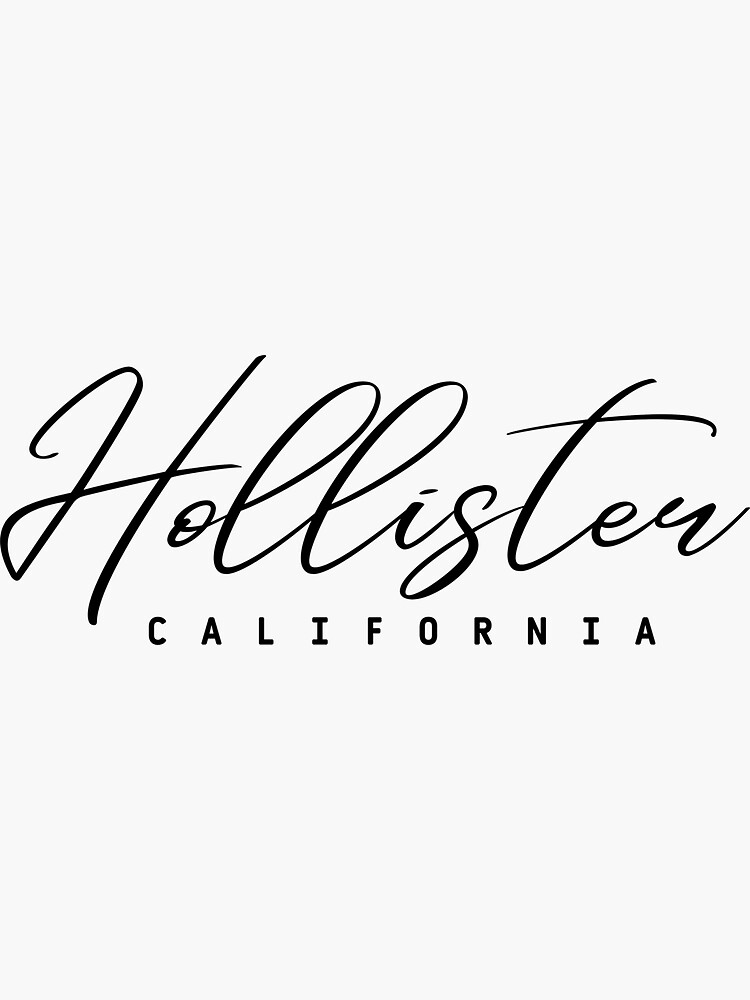 Hollister California Sticker for Sale by mu-art