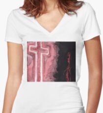 spiritualized Women's Fitted V-Neck T-Shirt