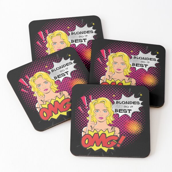 Item preview, Blondes Do It Best Comic Pop Art Retro designed and sold by brytfanna.