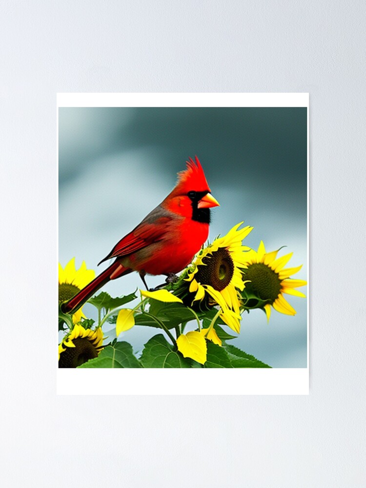 Merry Christmas Cardinal Poster for Sale by GreatestLove