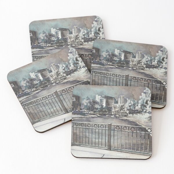 Item preview, Kalamazoo, Michigan downtown skyline and park.  Western Michigan Kalamazoo designed and sold by rfoxphoto.