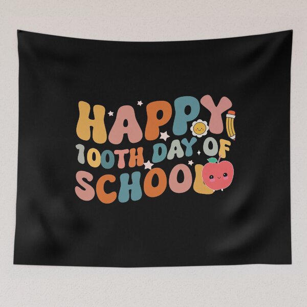 Item preview, Groovy happy 100th days of school  designed and sold by JKHart.