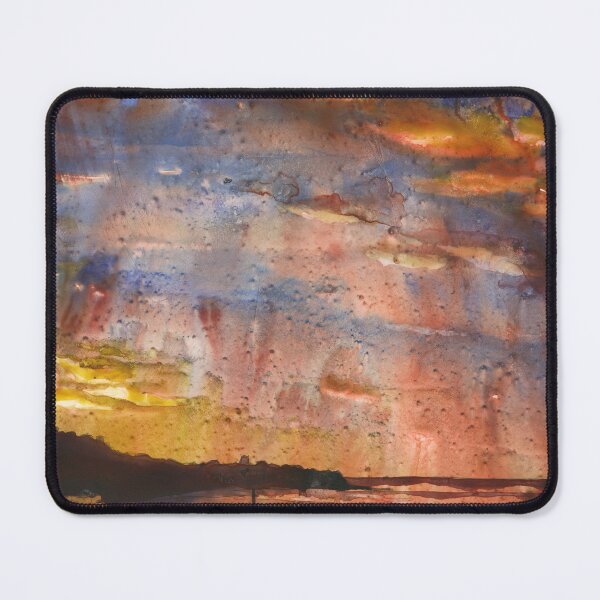 Item preview, Valparaiso, Chile colorful sunset over bay. Watercolor painting Valparaiso Chile boat artwork colorful sunset designed and sold by rfoxphoto.