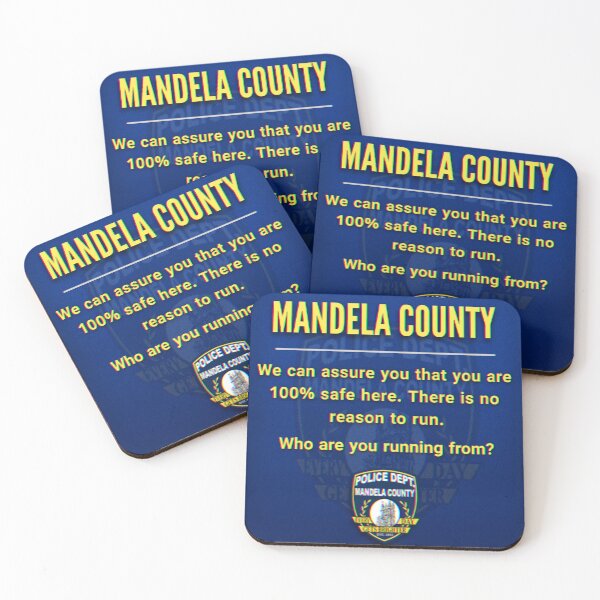 Item preview, Mandela County Police Department Website Quote designed and sold by Jleafshop.