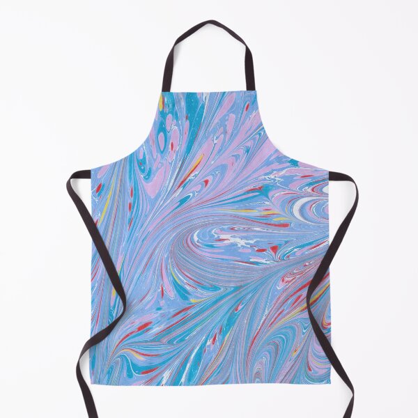 Item preview, Traditional Turkish marbling art Ebru, handmade , blue,pink pattern designed and sold by Pacika.