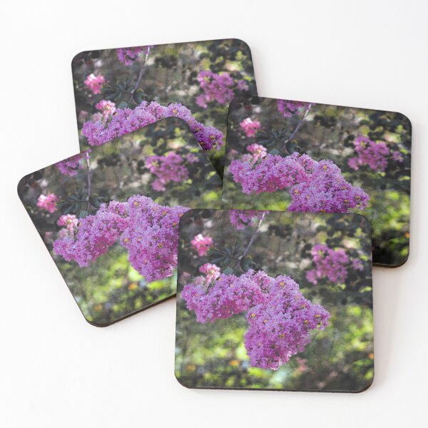 Item preview, Pink Crepe Myrtle Blooms Cracked Print designed and sold by KbytesOfJax Outdoor and Nature.