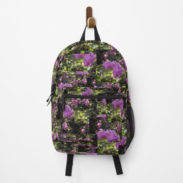 Item preview, Pink Crepe Myrtle Blooms Cracked Print designed and sold by KbytesOfJax Outdoor and Nature.