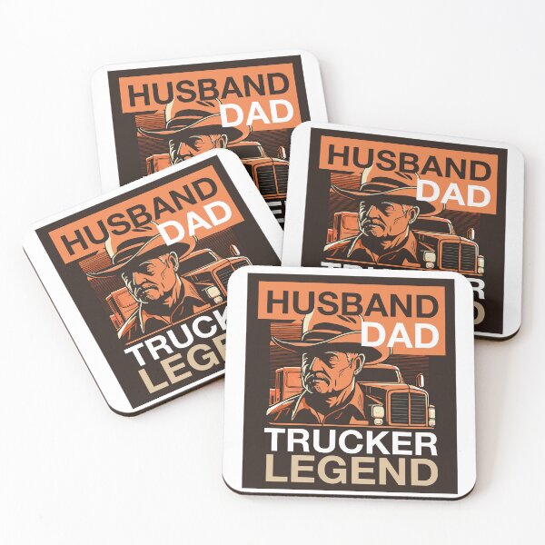 Artikelvorschau, Ehemann Papa Trucker-Legende entworfen und verkauft von Digital-Artz.