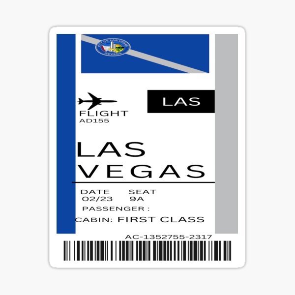 Las Vegas Boarding Pass