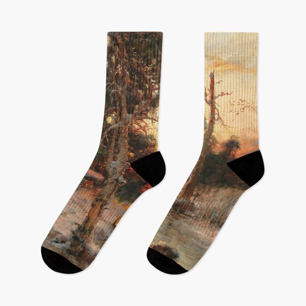 Item preview, Winter scenery - Returning home at sunset by Julius von Klever  designed and sold by AR-shop.