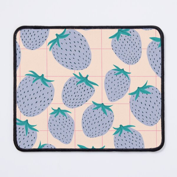 Item preview, Blue strawberries pattern designed and sold by Elbuenlimon.
