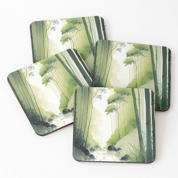 Item preview, Bamboo Forest Minimalist Art designed and sold by artecomia.