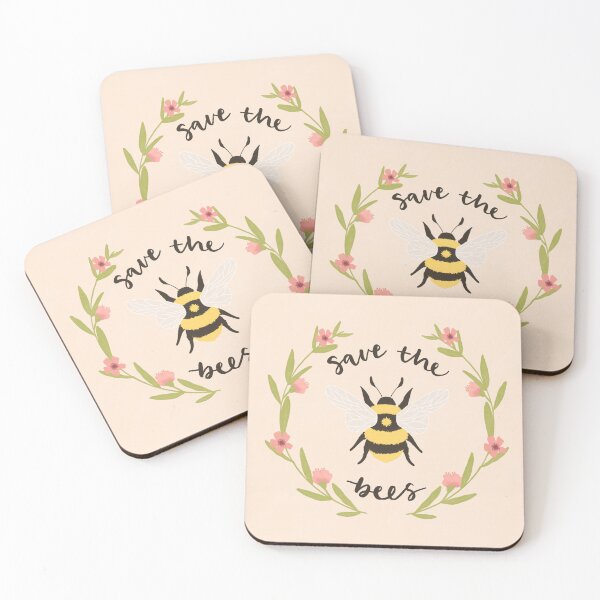 Item preview, Save the Bees - Illustration designed and sold by Homebody Hobbyist.