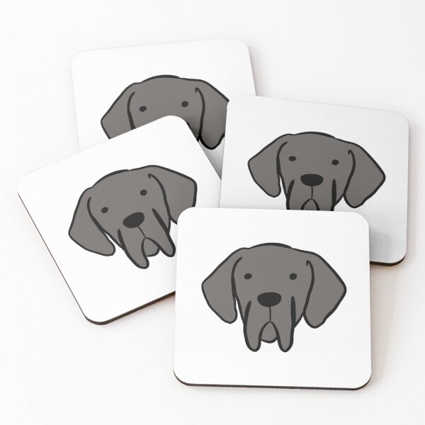 Item preview, great dane face illustration  - cute great dane cartoon art designed and sold by Yarafantasyart.