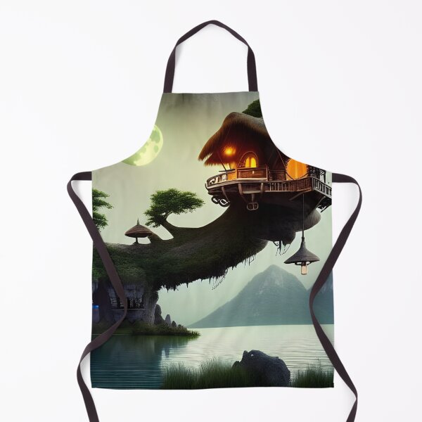 Item preview, Moonlit tree house generated by artificial intelligence designed and sold by megadrina.