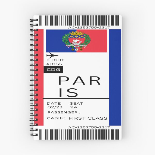 Item preview, Paris boarding pass template designed and sold by YusraAiman.