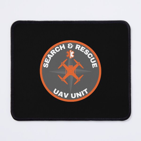 Item preview, Drone UAV Search and Rescue SAR/Safety orange with compass and star of life designed and sold by TheContactor.