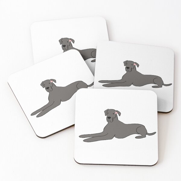 Item preview, great dane illustration  - cute great dane cartoon art designed and sold by Yarafantasyart.