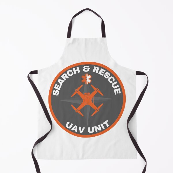 Item preview, Drone UAV Search and Rescue SAR/Safety orange with compass and star of life designed and sold by TheContactor.