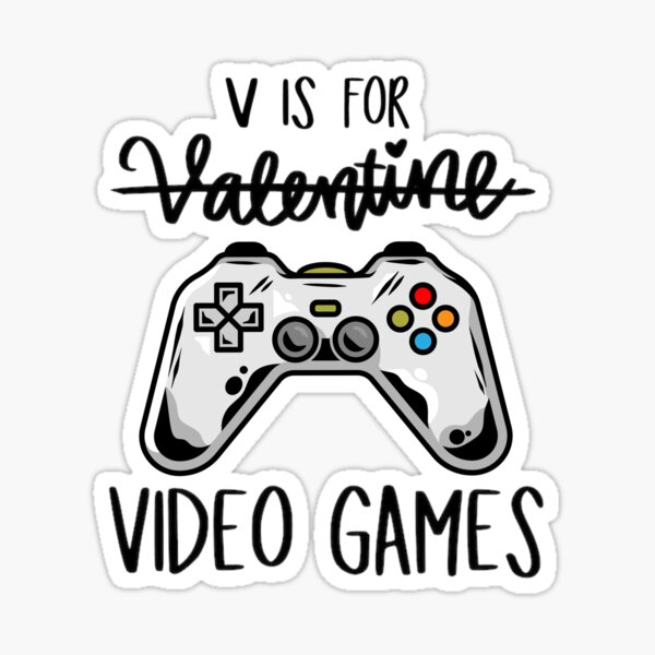 V is for Video games Valentines Day Gaming SVG Digital Cutting