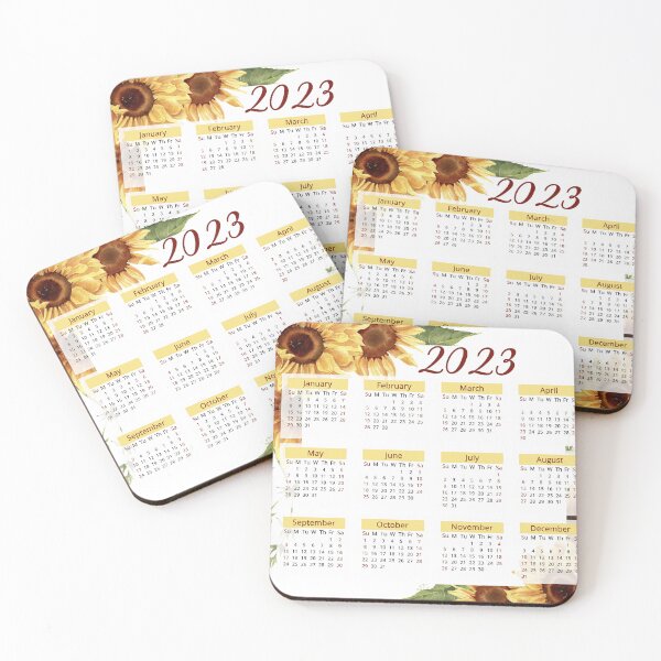 Item preview, 2023 Yearly Calendar, Floral Calendar, 2023 Watercolor Calendar, Home Decor Calendar, Wall Calendar 12 Months, Sunday Start designed and sold by Dzhenka-Balimez.