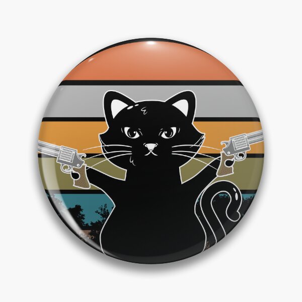 Item preview, Pew Pew Madafakas! Funny Black Cat Meme designed and sold by AnimalsSpace.