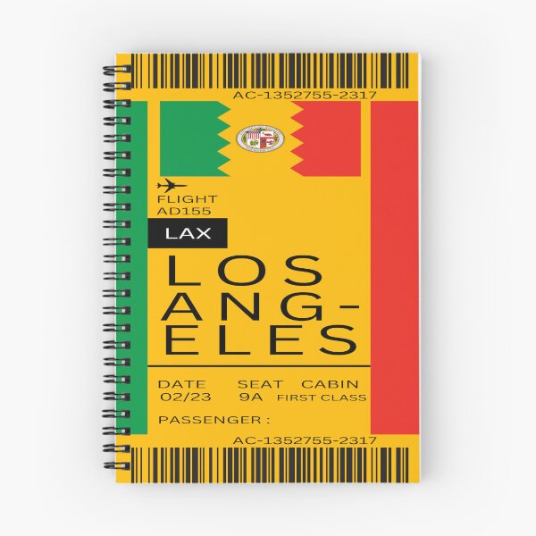 Item preview, Los Angeles boarding pass template vintage designed and sold by YusraAiman.