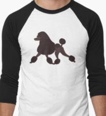 Chocolate Poodle Men's Baseball ¾ T-Shirt