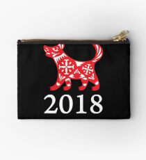 2018 Chinesisches Jahr des Hundes Frohes Neues Jahr Täschchen