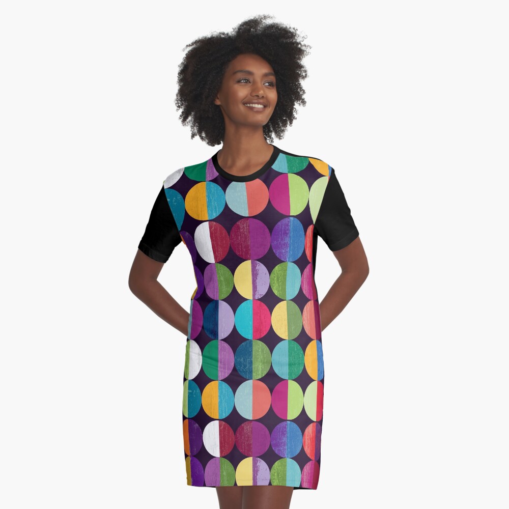 Moon Graphic T-Shirt Dress