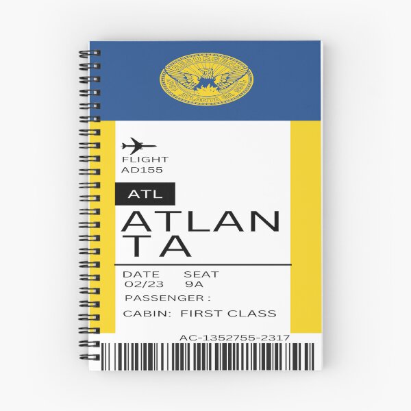 Item preview, Atlanta Georgia boarding pass template designed and sold by YusraAiman.